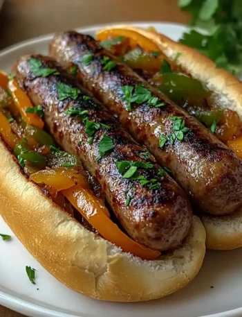 ITALIAN SAUSAGE WITH PEPPERS AND ONIONS