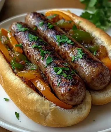 ITALIAN SAUSAGE WITH PEPPERS AND ONIONS