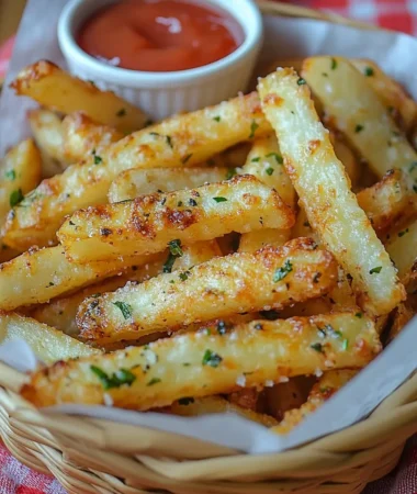 Baked Garlic Parmesan Fries