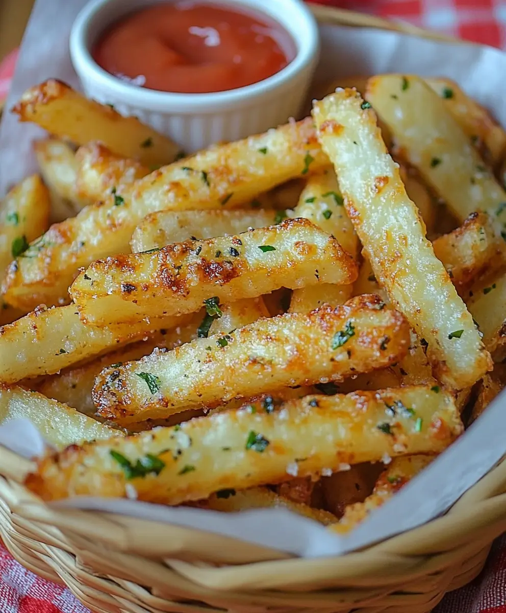 Baked Garlic Parmesan Fries
