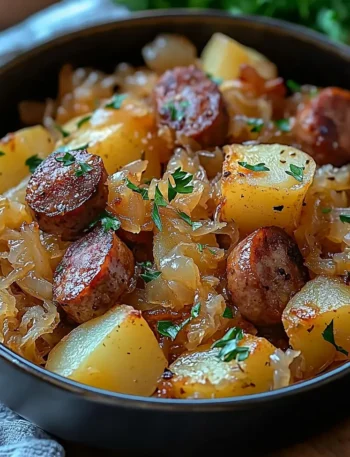 Polish Sausage, Sauerkraut & Potatoes