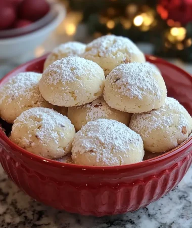 BUTTERY PECAN SNOWBALL COOKIES