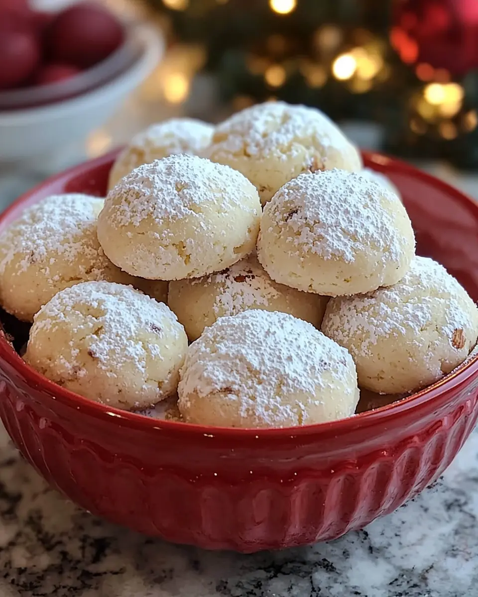BUTTERY PECAN SNOWBALL COOKIES