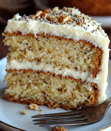 Banana Cake With Buttercream Frosting
