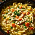 Chicken Pot Pie Noodle Skillet