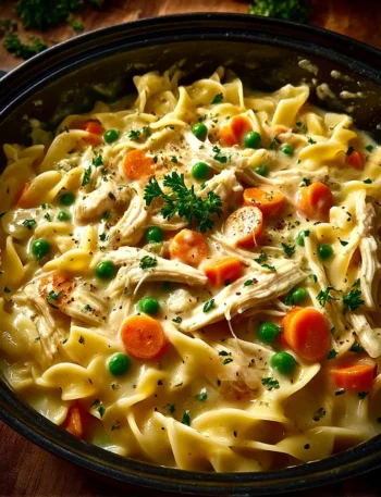 Chicken Pot Pie Noodle Skillet