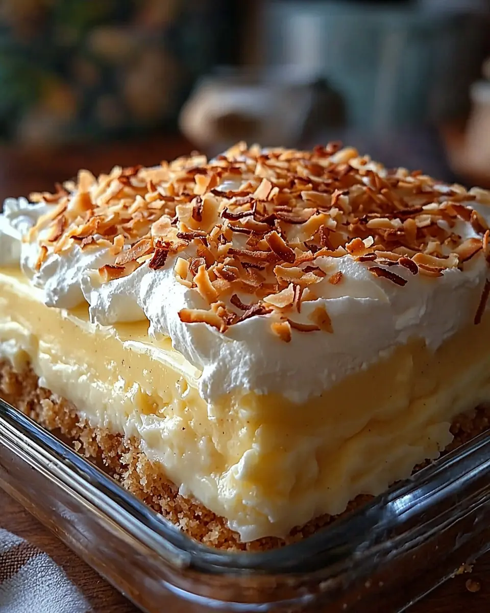 Coconut Cream Layered Dessert