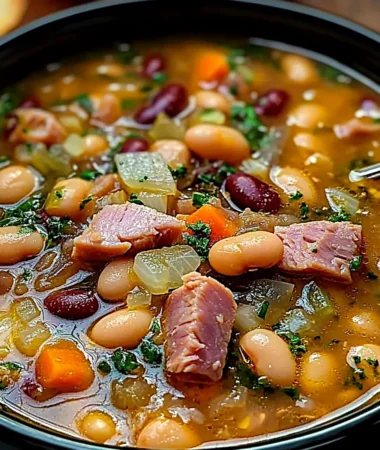Hearty Navy Bean and Ham Hock Soup