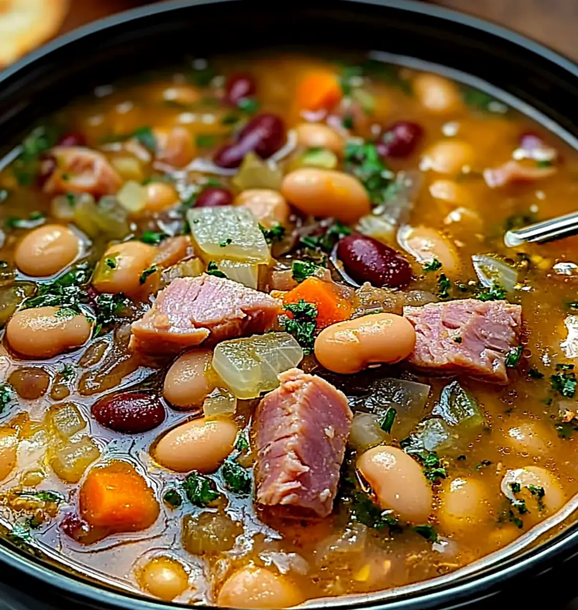 Hearty Navy Bean and Ham Hock Soup