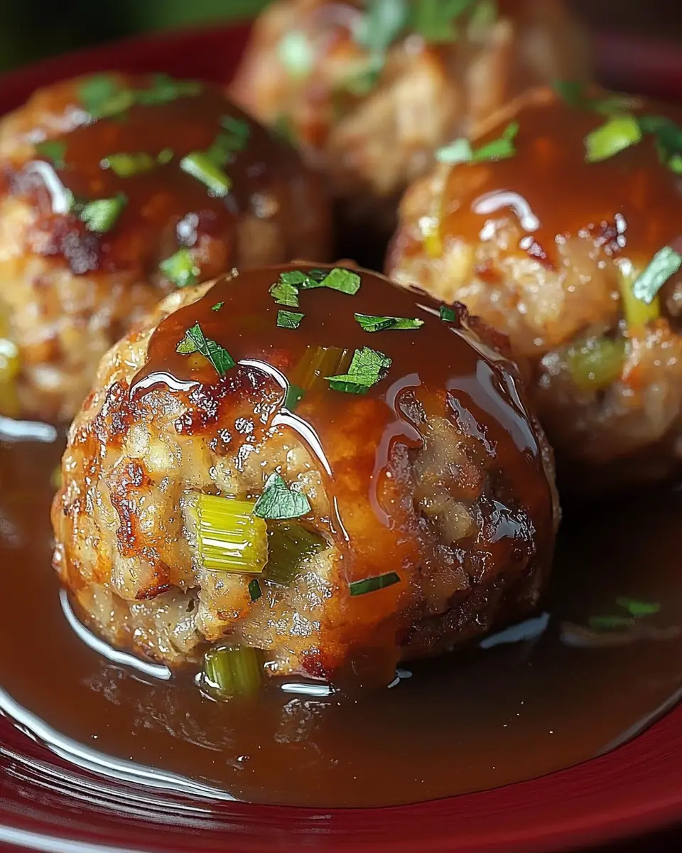 Leftover Turkey Stuffing Balls