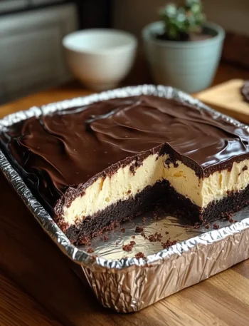 No Bake Chocolate Eclair Cake