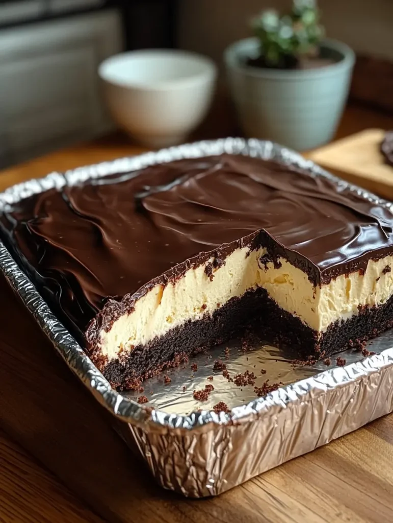 No Bake Chocolate Eclair Cake