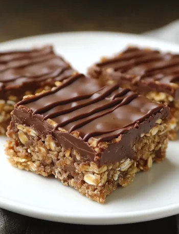 No Bake Chocolate Oat Bars