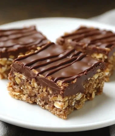 No Bake Chocolate Oat Bars