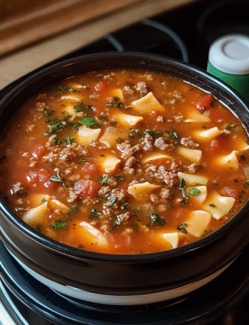 One Pot Lasagna Soup