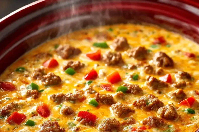 3-Ingredient Slow Cooker Sausage Dip