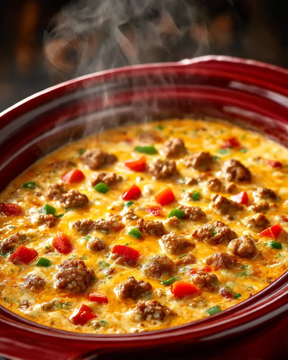 3-Ingredient Slow Cooker Sausage Dip