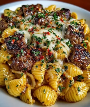 Creamy Paprika Steak Shells