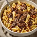 Crockpot Beef and Noodles
