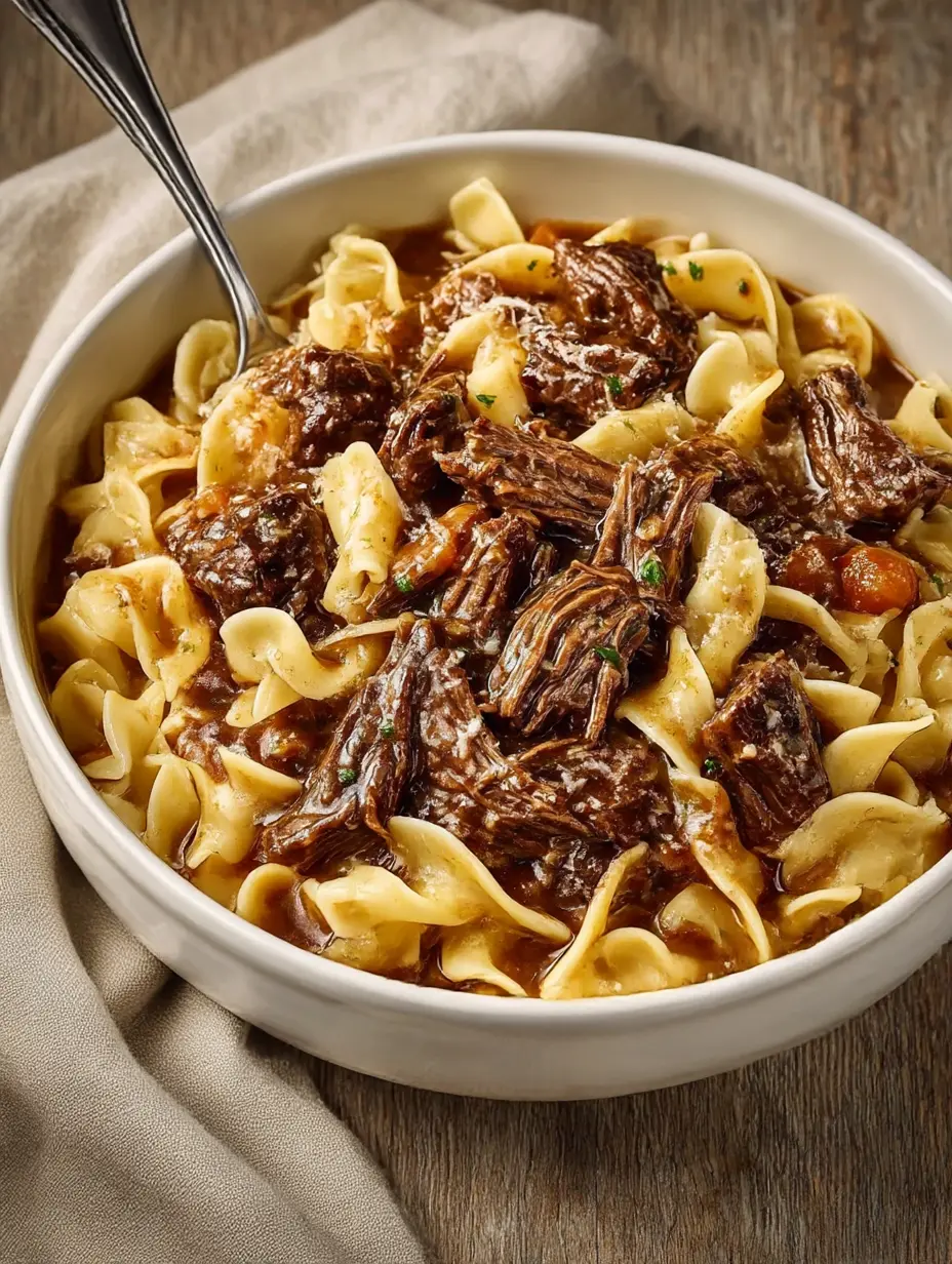 Crockpot Beef and Noodles