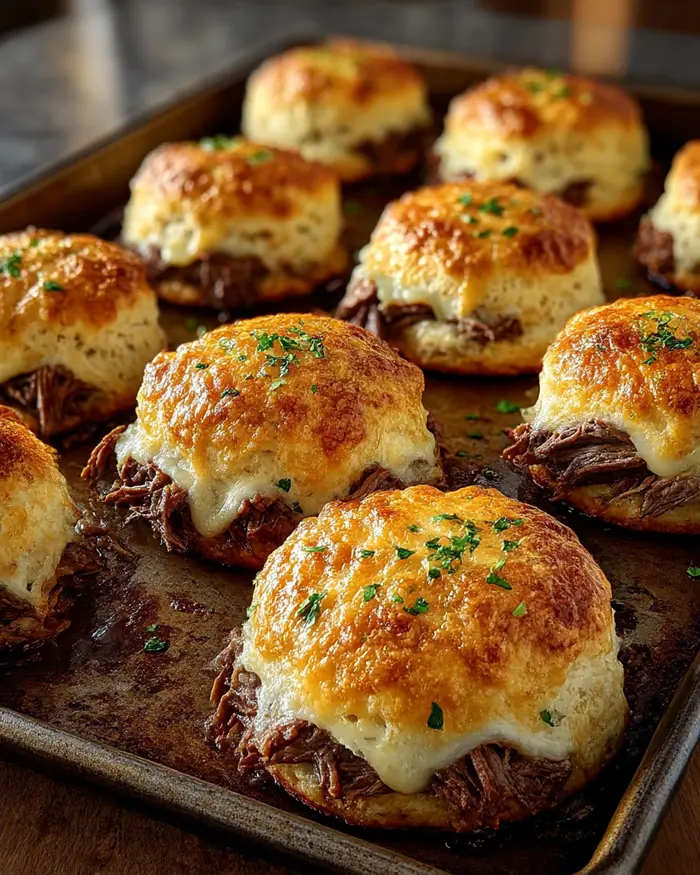 French Dip Biscuits served with au jus