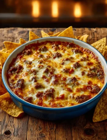 Hot Sausage Beer Cheese Dip