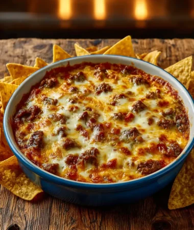 Hot Sausage Beer Cheese Dip