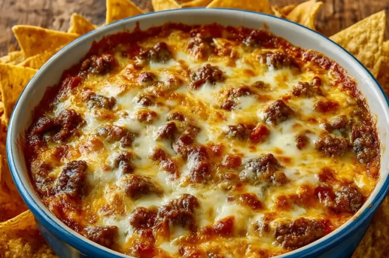 Hot Sausage Beer Cheese Dip