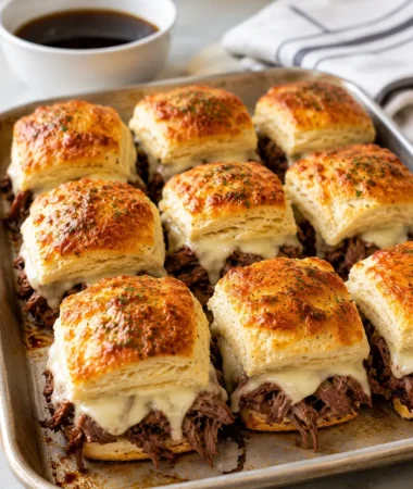French Dip Biscuits Bake