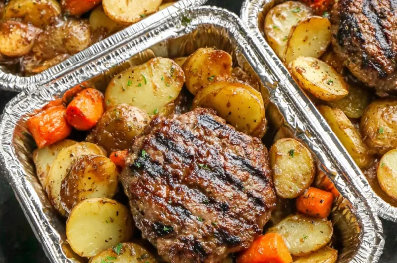 Slow Cooker 4-Ingredient Hobo Dinners