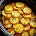 Slow Cooker Potato and Onion Bake