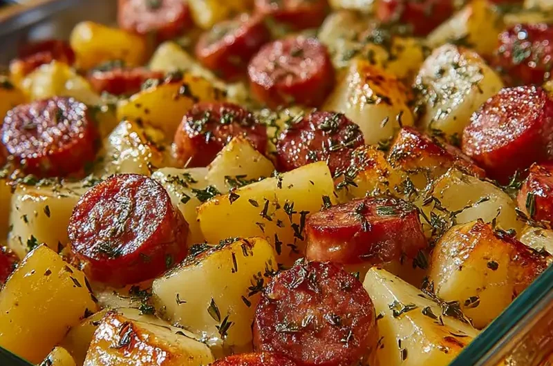 Smoked Sausage and Potato Bake