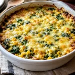 Cheesy Corn and Spinach Casserole